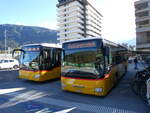 (268'837) - PostAuto Graubnden - GR 80'806/PID 10'239 - Iveco (ex Nr. 16; ex Fontana, Ilanz Nr. 16; ex Fontana, Ilanz Nr. 2) am 29. Oktober 2024 beim Bahnhof Ilanz