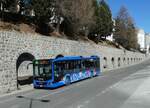 (233'682) - Engadin Bus, St. Moritz - Nr. 102/GR 100'102 - MAN am 10. Mrz 2022 beim Bahnhof St. Moritz