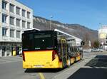 (246'177) - PostAuto Zentralschweiz - Nr. 512/NW 25'361/PID 11'905 - MAN am 16. Februar 2023 beim Bahnhof Stans