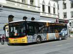 (248'325) - PostAuto Wallis - VS 449'120/PID 10'443 - MAN am 9. April 2023 beim Bahnhof Brig