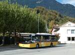 (256'470) - PostAuto Zentralschweiz - Nr. 502/OW 10'002/PID 10'266 - MAN (ex Nr. 5; ex Dillier, Sarnen Nr. 5) am 28. Oktober 2023 beim Bahnhof Sarnen