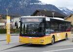 (260'323) - PostAuto Zentralschweiz - Nr. 502/OW 10'002/PID 10'266 - MAN (ex Nr. 5; ex Dillier, Sarnen Nr. 5) am 12. Mrz 2024 beim Bahnhof Sarnen