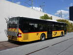 MAN/860160/265732---postauto-wallis---vs (265'732) - PostAuto Wallis - VS 531'960/PID 10'600 - MAN (ex CarPostal Ouest) am 16. August 2024 beim Bahnhof Visp