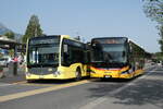 (278'812) - PostAuto Bern - BE 675'387/PID 12'066 - MAN am 13. August 2025 beim Bahnhof Spiez