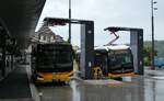 (286'998) - PostAuto Bern - BE 653'384/PID 12'063 - MAN + BE 610'535/PID 12'124 - eMercedes am 14.