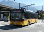 (291'044) - PostAuto Zentralschweiz - OW 26'301/PID 12'338 - MAN (ex Nr. 530; ex Dr. Richard, A-Wien Nr. 1418) am 22. September 2026 beim Bahnhof Sarnen