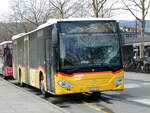 yverdon-les-bains/808959/247687---carpostal-ouest---vd (247'687) - CarPostal Ouest - VD 604'392/PID 11'487 - Mercedes am 25. M�rz 2023 beim Bahnhof Yverdon