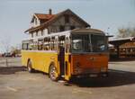 (MD519) - Aus dem Archiv: PTT-Regie - P 24'629 - Saurer/Tscher am 10. Mai 1980 beim Bahnhof Heiden