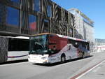 (291'024) - EAB Engelberg - Nr. 2/OW 10'224 - Scania am 22. September 2026 beim Bahnhof Stansstad