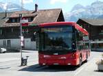 AFA Adelboden/820412/252632---afa-adelboden---nr (252'632) - AFA Adelboden - Nr. 56/BE 611'030 - Scania/Hess am 11. Juli 2023 beim Bahnhof Lenk