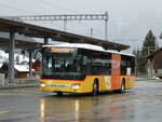 kubli-gstaad/802242/245065---kuebli-gstaad---be (245'065) - K�bli, Gstaad - BE 104'023/PID 5203 - Setra (ex Nr. 1) am 15. Januar 2023 beim Bahnhof Gstaad