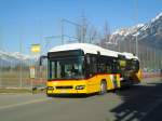 (138'335) - PostAuto Bern - BE 610'543 - Volvo am 14. Mrz 2012 in Interlaken, BZI