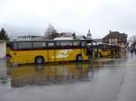 (149'101) - Fontana, Ilanz - Nr. 17/GR 3325 - Volvo (ex Nr. 12) am 1. Mrz 2014 beim Bahnhof Ilanz