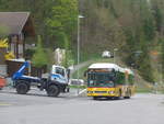 (216'326) - PostAuto Bern - BE 610'543 - Volvo am 21. April 2020 beim Bahnhof Lauterbrunnen