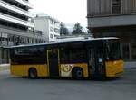 (233'806) - PostAuto Graubnden - Nr. 12/GR 93'977 - Volvo (ex Fontana, Ilanz Nr. 12) am 11. Mrz 2022 beim Bahnhof Ilanz