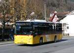(259'285) - PostAuto Zentralschweiz - Nr. 508/OW 12'275/PID 10'536 - Volvo (ex Nr. 12; ex Dillier, Sarnen Nr. 12) am 13. Februar 2024 beim Bahnhof Sarnen