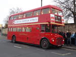 254 CLT  1962 AEC Routemaster  Park Royal H38/31F  London Transport RMF 1254    Seen here in Lincoln, England whilst operating a shuttle service between the Town Centre and the Lincolnshire Vintage