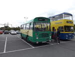 MUA 45P is a 1976 Bristol LHS6L, fitted with Eastern Coachworks (ECW) B27F bodywork, new to West Yorkshire PTE as their fleet number 45.  It is seen here, restored in Merseyside Transport livery, in Liverpool Parkway Interchange on 8th September 2013.