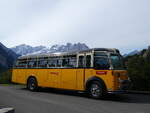 FBW/864643/267445---gast-reutigen---nr (267'445) - Gast, Reutigen - Nr. 1/BE 24'079 - FBW/FHS (ex Lambach, Gommiswald; ex Hotz, Rickenbach bei Wil/TG; ex P 24'079; ex P 21'579) am 22. September 2024 in Innertkirchen, Wagenkehr 