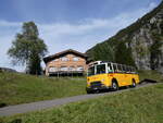 FBW/864765/267494---gast-reutigen---nr (267'494) - Gast, Reutigen - Nr. 1/BE 24'079 - FBW/FHS (ex Lambach, Gommiswald; ex Hotz, Rickenbach bei Wil/TG; ex P 24'079; ex P 21'579) am 22. September 2024 in Innertkirchen, Schwarzental