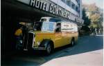 (019'805) - Funi-Car, Biel - BE 311'264 - Saurer/FHS (ex P 19'983; ex P 23'157) am 4. Oktober 1997 in Biel, Hotel Continental