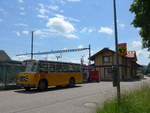 Saurer/615680/193703---streiff-gelterkinden---ag (193'703) - Streiff, Gelterkinden - AG 306'557 - Saurer/Gangloff (ex Oldie-Tours Zrisee, Wollerau; ex OTAG, Wald; ex Leibundgut, Obergoldbach; ex Krebs, Belpberg) am 3. Juni 2018 beim Bahnhof Emmenmatt