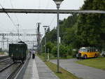 Saurer/778736/236808---mosimann-aesch---zh (236'808) - Mosimann, Aesch - ZH 26'245 - Saurer/Tscher (ex diverse Besitzer; ex Fravi, Andeer) am 5. Juni 2022 beim Bahnhof Hendschiken