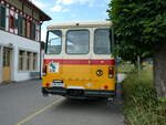 Saurer/780629/237504---bachmann-niederoenz---nr (237'504) - Bachmann, Niedernz - Nr. 5/BE 271 - Saurer/Tscher (ex Wthrich, Ursenbach; ex Schrch, Gutenburg Nr. 5; ex Engeloch, Riggisberg Nr. 5; ex P 25'668) am 25. Juni 2022 beim Bahnhof Mlenen