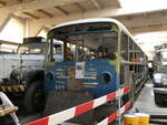 (247'350) - VBZ Zrich (OCS) - Nr. 553 - Saurer/Saurer (ex Nr. 201) am 17. Mrz 2023 in Arbon, Saurermuseum Depot (1. Gelenkautobus der Schweiz!)
