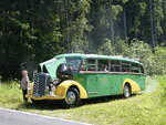 Saurer/859213/265436---sti-thun---nr (265'436) - STI Thun - Nr. 15/BE 26'776 - Saurer/Gangloff (ex AvH Heimenschwand Nr. 5) am 6. August 2024 am Gurnigelpass