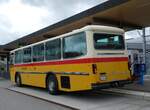 Saurer/860830/265923---krummenacher-zillis---nr (265'923) - Krummenacher, Zillis - Nr. 74/BE 243'579 - Saurer/R&J (ex AVG Meiringen Nr. 74/PID 10'683; ex PostAuto Berner Oberland; ex P 24'357) am 18. August 2024 beim Bahnhof Biglen