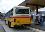 Saurer/860831/265924---krummenacher-zillis---nr (265'924) - Krummenacher, Zillis - Nr. 74/BE 243'579 - Saurer/R&J (ex AVG Meiringen Nr. 74/PID 10'683; ex PostAuto Berner Oberland; ex P 24'357) am 18. August 2024 beim Bahnhof Biglen