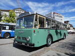 Saurer/863245/266794---tpf-fribourg---nr (266'794) - TPF Fribourg - Nr. 33/FR 300'450 - Saurer/Hess (ex Oldtimer Club 33, Tafers Nr. 33; ex GFM Fribourg Nr. 33) am 7. September 2024 in Fribourg, Place Georges Python