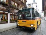 Saurer/863362/266865---kolb-grasswil---nr (266'865) - Kolb, Grasswil - Nr. 3/BE 93'915 - Saurer/R&J (ex Schmocker, Stechelberg Nr. 3/PID 2409; ex Schmocker, Stechelberg Nr. 1; ex Gertsch, Stechelberg Nr. 1) am 8. September 2024 in Andermatt, Hotel Sonne