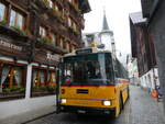 Saurer/863363/266866---kolb-grasswil---nr (266'866) - Kolb, Grasswil - Nr. 3/BE 93'915 - Saurer/R&J (ex Schmocker, Stechelberg Nr. 3/PID 2409; ex Schmocker, Stechelberg Nr. 1; ex Gertsch, Stechelberg Nr. 1) am 8. September 2024 in Andermatt, Hotel Sonne