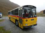 Saurer/865823/267872---luetscher-haldenstein---gr (267'872) - Ltscher, Haldenstein - GR 30'758 - Saurer/R&J (ex Dornbierer, Thal; ex FRAM Drachten/NL Nr. 24; ex PostAuto Graubnden PID 2870; ex P 24'367) am 8. Oktober 2024 in Juf