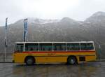 Saurer/865841/267896---luetscher-haldenstein---gr (267'896) - Ltscher, Haldenstein - GR 30'758 - Saurer/R&J (ex Dornbierer, Thal; ex FRAM Drachten/NL Nr. 24; ex PostAuto Graubnden PID 2870; ex P 24'367) am 8. Oktober 2024 in Ferrera, Lago di Lei