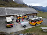 (268'087) - Aus Deutschland: Hahn, Mnchen - Nr. 6/M-MB 309H - Mercedes (ex Mller, CH-Ennetmoos Nr. 6; ex Portenier, CH-Adelboden Nr. 6/PID 492; ex Geiger, CH-Adelboden Nr. 6) + Schmid, Thrishaus - Nr. 3/BE 26'760 - Saurer/Gangloff (ex Geiger, Adelboden Nr. 3) + Nr. 9/BE 26'105 - Saurer/R&J (ex Geiger, Adelboden Nr. 9) am 12. Oktober 2024 auf dem Bundlger