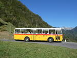 (291'214) - Gast, Reutigen - BE 113'160 - Saurer/T�scher (ex HP Trans, Thusis; ex Mauerhofer, Worb; ex Erni, Schupfart Nr. 3; ex P 24'636) am 27. September 2026 in Innertkirchen, Haberen