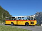 (291'217) - Gast, Reutigen - BE 113'160 - Saurer/T�scher (ex HP Trans, Thusis; ex Mauerhofer, Worb; ex Erni, Schupfart Nr. 3; ex P 24'636) am 27. September 2026 in Innertkirchen, Haberen