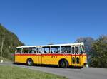 (291'218) - Gast, Reutigen - BE 113'160 - Saurer/T�scher (ex HP Trans, Thusis; ex Mauerhofer, Worb; ex Erni, Schupfart Nr. 3; ex P 24'636) am 27. September 2026 in Innertkirchen, Haberen