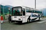 (036'102) - MOB Montreux - BE 220'965 - Mercedes am 29. August 1999 beim Bahnhof Gstaad