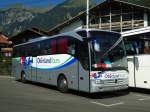 Mercedes/401518/146976---oberland-tours-grindelwald-- (146'976) - Oberland Tours, Grindelwald - Nr. 41/BE 65'900 - Mercedes (ex Vorfhrfahrzeug Fussball WM 2012) am 2. September 2013 beim Bahnhof Brienz
