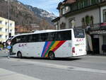 (247'184) - Aus Italien: S.A.T., San Gregorio Magno - FW-057 LK - Mercedes am 13. Mrz 2023 beim Bahnhof Interlaken West