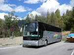 (267'314) - Aus Frankreich: Lalubie et Monterola, Lourdes - DF 874 XV - Van Hool am 19. September 2024 in La Massana, Carparkplatz