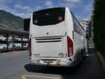 Volvo/859466/265518---ivanbus-personico---ti (265'518) - IvanBus, Personico - TI 51'087 - Volvo am 8. August 2024 beim Bahnhof Visp