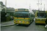 (020'003) - TN Neuchtel - Nr. 164 - FBW/Hess Gelenktrolleybus am 7. Oktober 1997 in Neuchtel, Place Pury