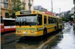 (033'229) - TN Neuchtel - Nr. 167 - FBW/Hess Gelenktrolleybus am 6. Juli 1999 in Neuchtel, Place Pury