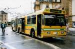 (033'314) - TN Neuchtel - Nr. 166 - FBW/Hess Gelenktrolleybus am 6. Juli 1999 in Neuchtel, Place Pury