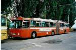 (041'818) - TN Neuchtel - Nr. 153 - FBW/Hess Gelenktrolleybus (ex Nr. 53) am 12. Juli 2000 in Neuchtel, Dpt
